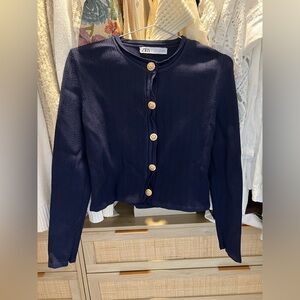 ZARA nautical cardigan